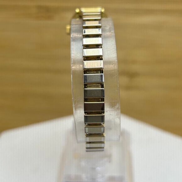 Timex Women Cavatina Dress Gold Tone Expansion Band 18mm Quartz Watch 5 1/4" - Picture 4 of 4